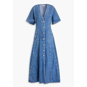 GANNI Denim Maxi Dress